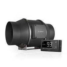 Load image into Gallery viewer, AC Infinity CLOUDLINE T6, Quiet 6” Inline Duct Fan with Temperature Humidity Controller