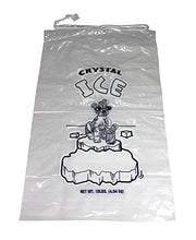 Load image into Gallery viewer, 10 lb. Drawstring Ice Bags 100 Pack Heavy-Duty, Puncture-Resistant EVA