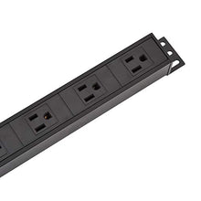 Load image into Gallery viewer, AmazonBasics Heavy Duty Metal Surge Protector Power Strip - 16-Outlet, 15A