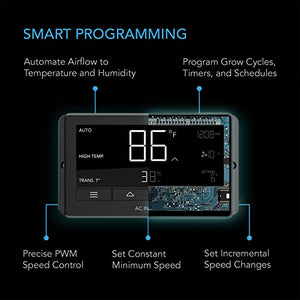 AC Infinity Controller 67, Smart Bluetooth Fan Controller with Temperature, Humidity, and Timer Controls, for CLOUDLINE Airlift CLOUDRAY Cooling and Ventilation