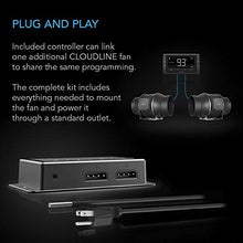 Load image into Gallery viewer, AC Infinity CLOUDLINE T6, Quiet 6” Inline Duct Fan with Temperature Humidity Controller