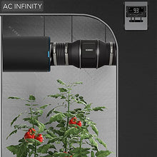 Load image into Gallery viewer, AC Infinity CLOUDLINE T8, Quiet 8” Inline Duct Fan with Temperature Humidity Controller - Ventilation Exhaust Fan for Heating Cooling Booster, Grow Tents, Hydroponics
