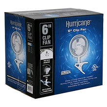 Load image into Gallery viewer, Hurricane Classic Series Clip Fan, 6", 6-Inch, White