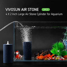 Load image into Gallery viewer, VIVOSUN Air Stone 2PCS 4 X 2 Inch Large Air Stone Cylinder