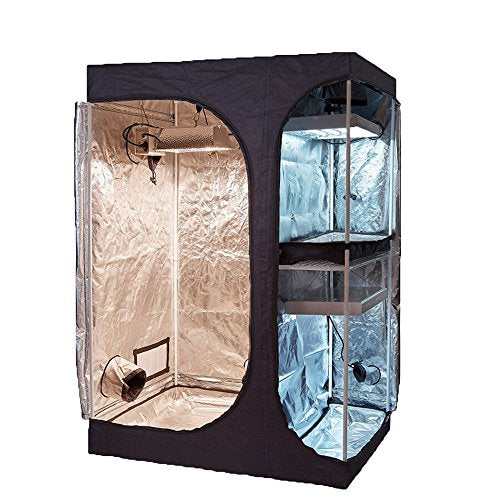 Complete 48 x48 x80 Grow Tent Kit with Dual HPS Lights 300