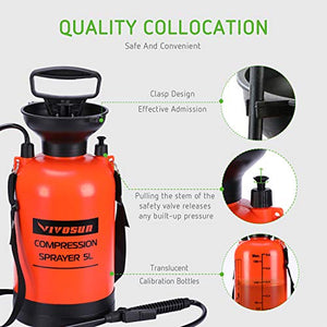 VIVOSUN 1.3 Gallon Pump Pressure Sprayer